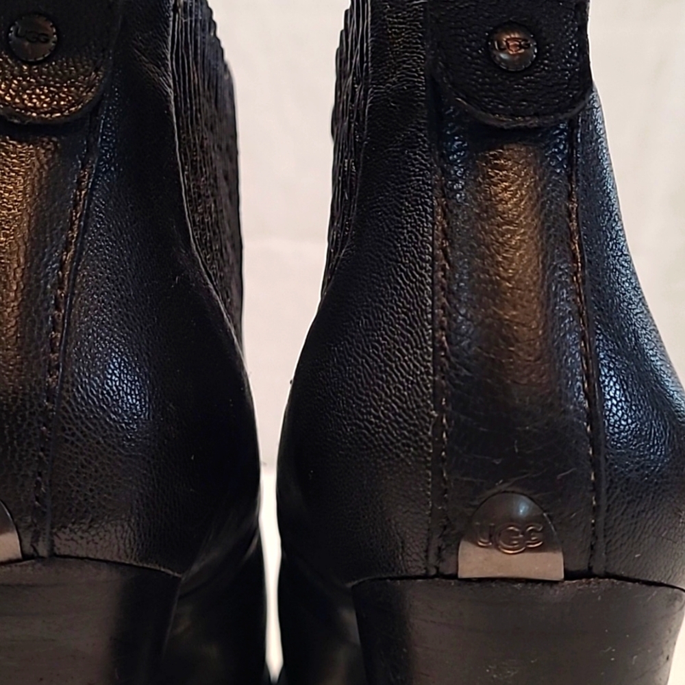 UGG Black Leather Boots - Picture 7 of 7